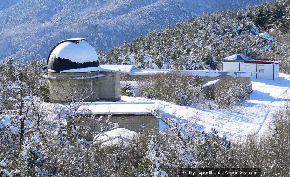 Обсерватория в Архызе, зима