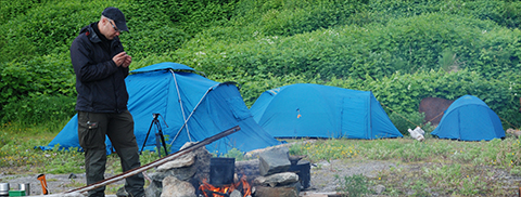 Палаточный лагерь, Парамушир