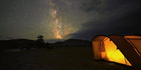 Жилые палатки в астрокемпинге на Алтае